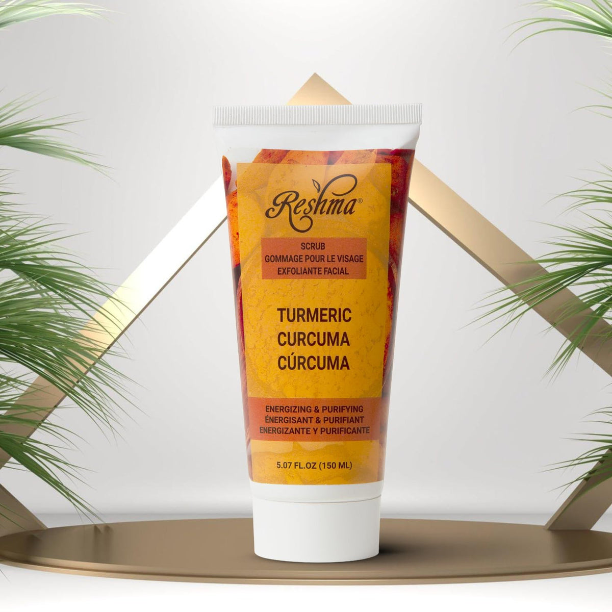 Turmeric Face and Body Scrub, Gentle Exfoliant Hydrating Cleanser