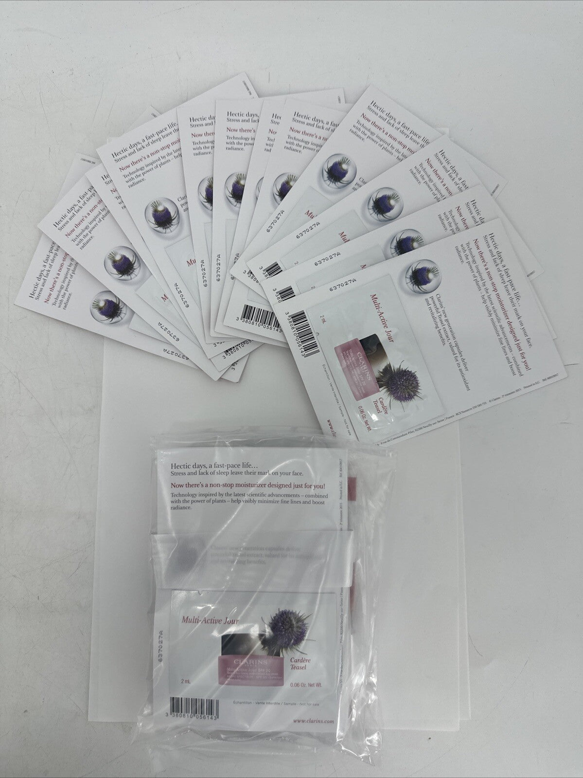 Clarins Multi-Active Jour Day Cream Samples, 2mL - 25 Pack