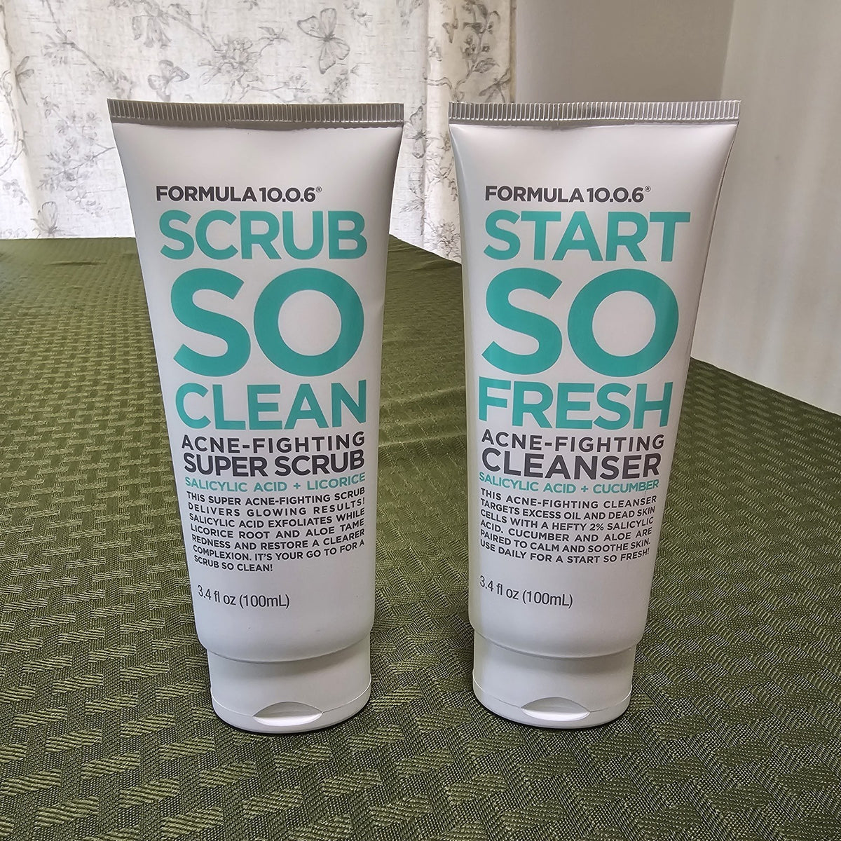 Acne-Fighting Face Wash & Exfoliating Scrub - Gentle Daily Cleanser