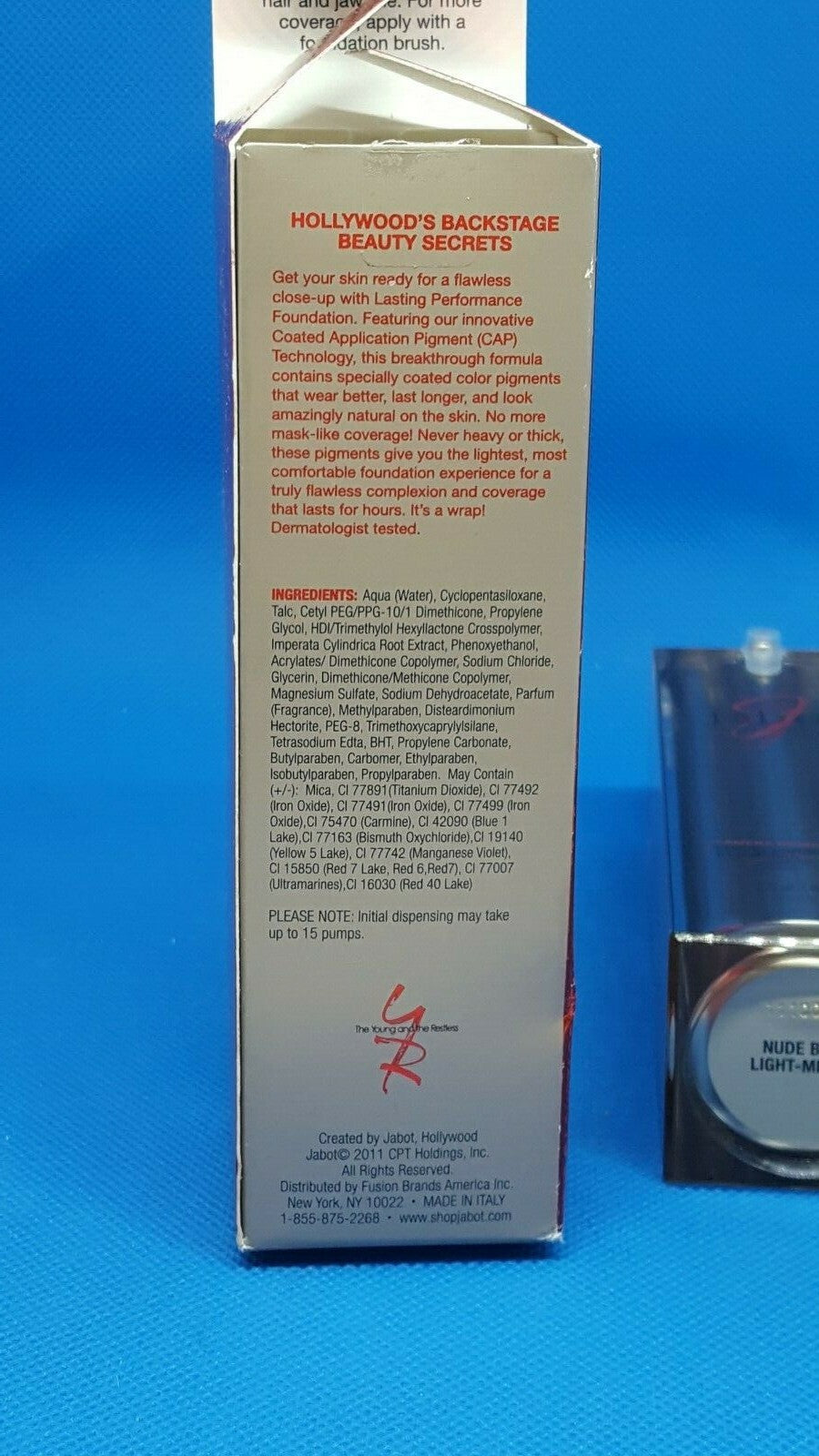 Long-Lasting Foundation - Buffed Gold Medium, 1 oz - Jabot Camera Ready