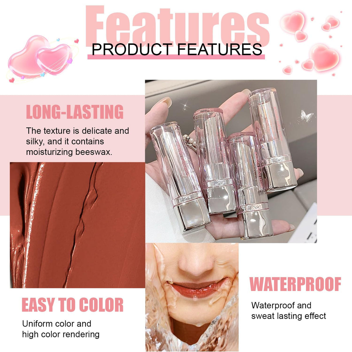 Sheer Hydrating Lip Stain & Balm - Natural Glow Tint for All Skin Tones