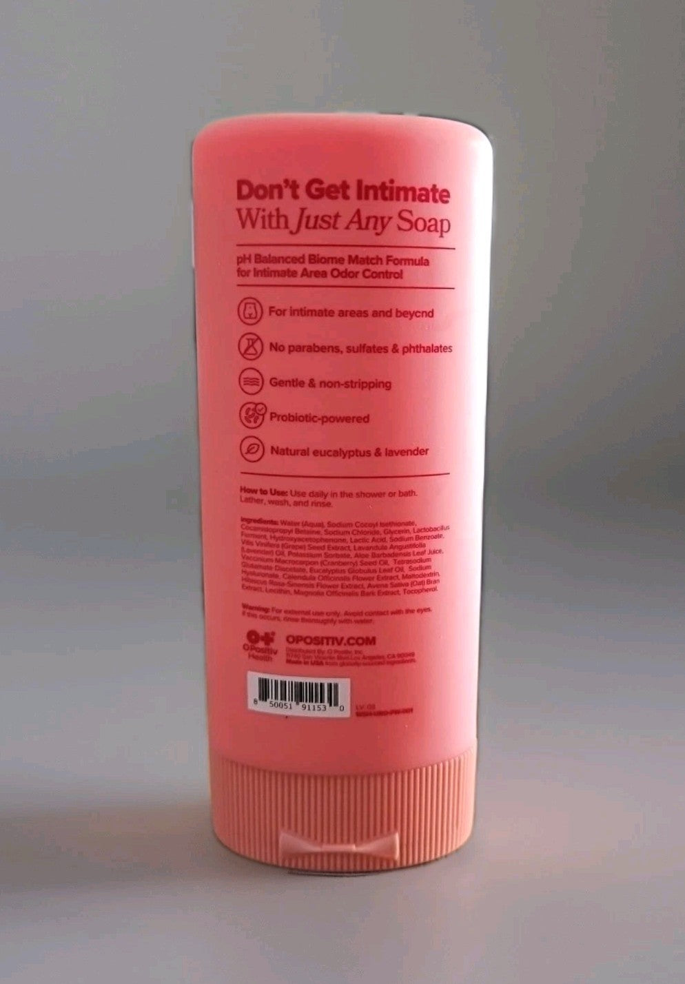 Probiotic Intimate Wash pH Balanced Odor Control - 1 Count