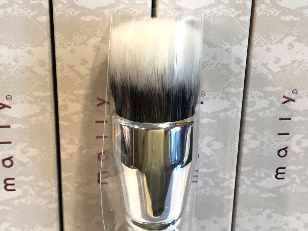 Makeup Foundation Powder Brush 6 Inch Black Silver Lot of 6