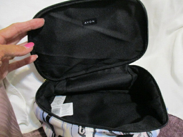 Pink Cosmetic Bag with Top Handle and Zip Closure - 11x7 Inches