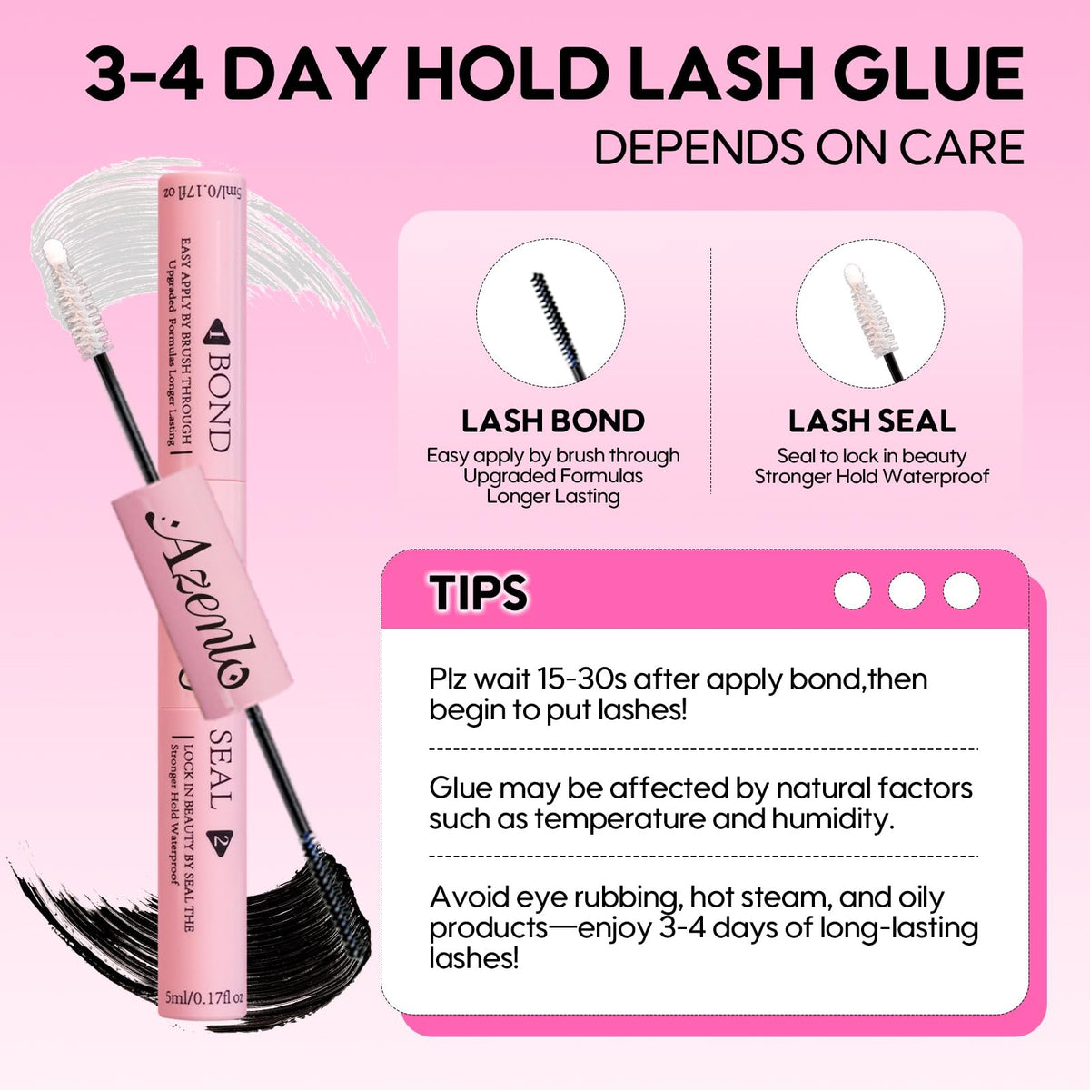 DIY Lash Extension Kit 240PCS 40D+60D Clusters, Glue & Tweezers - Beginner Friendly