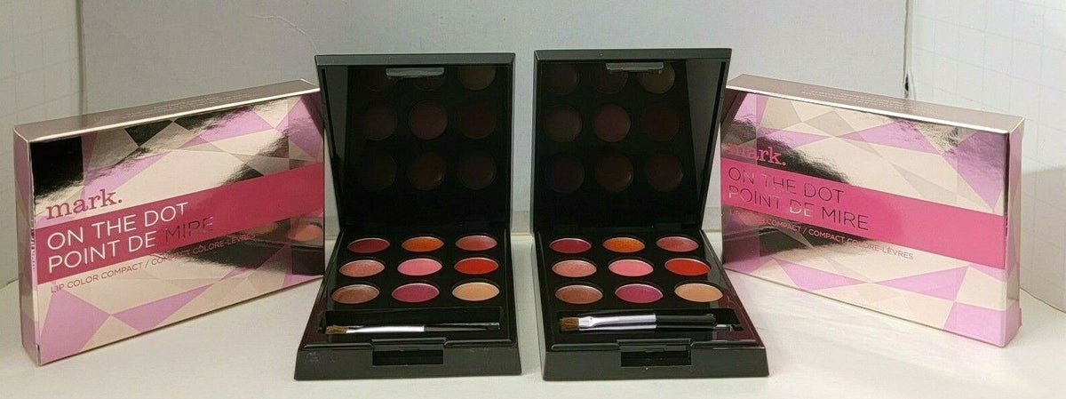 Lip Color Compact Set - 2 Pack, 9 Shades Each, Lip Makeup