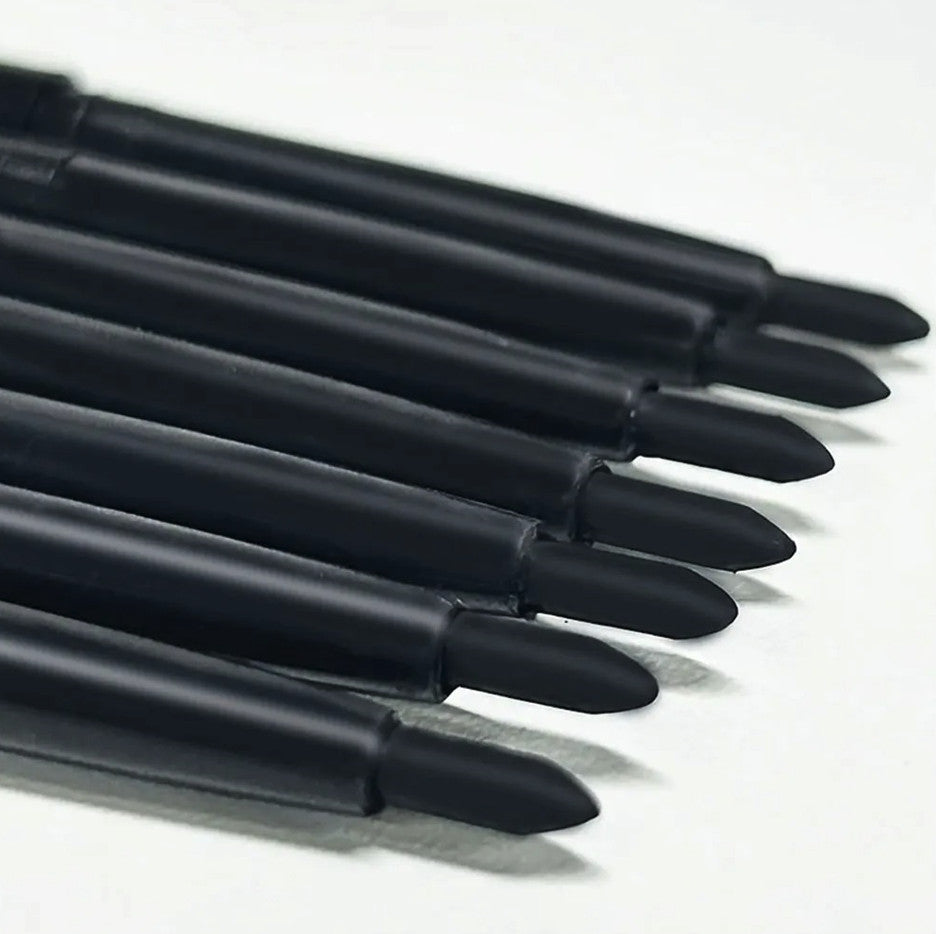 Waterproof Black Eyeliner Pencil Set - Long-Lasting Smudge-Proof Makeup Kit