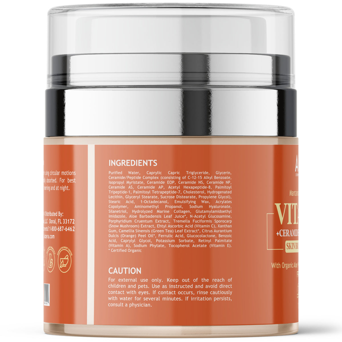 Vitamin C Face Cream - Brightens, Hydrates & Firms, 1.7 oz