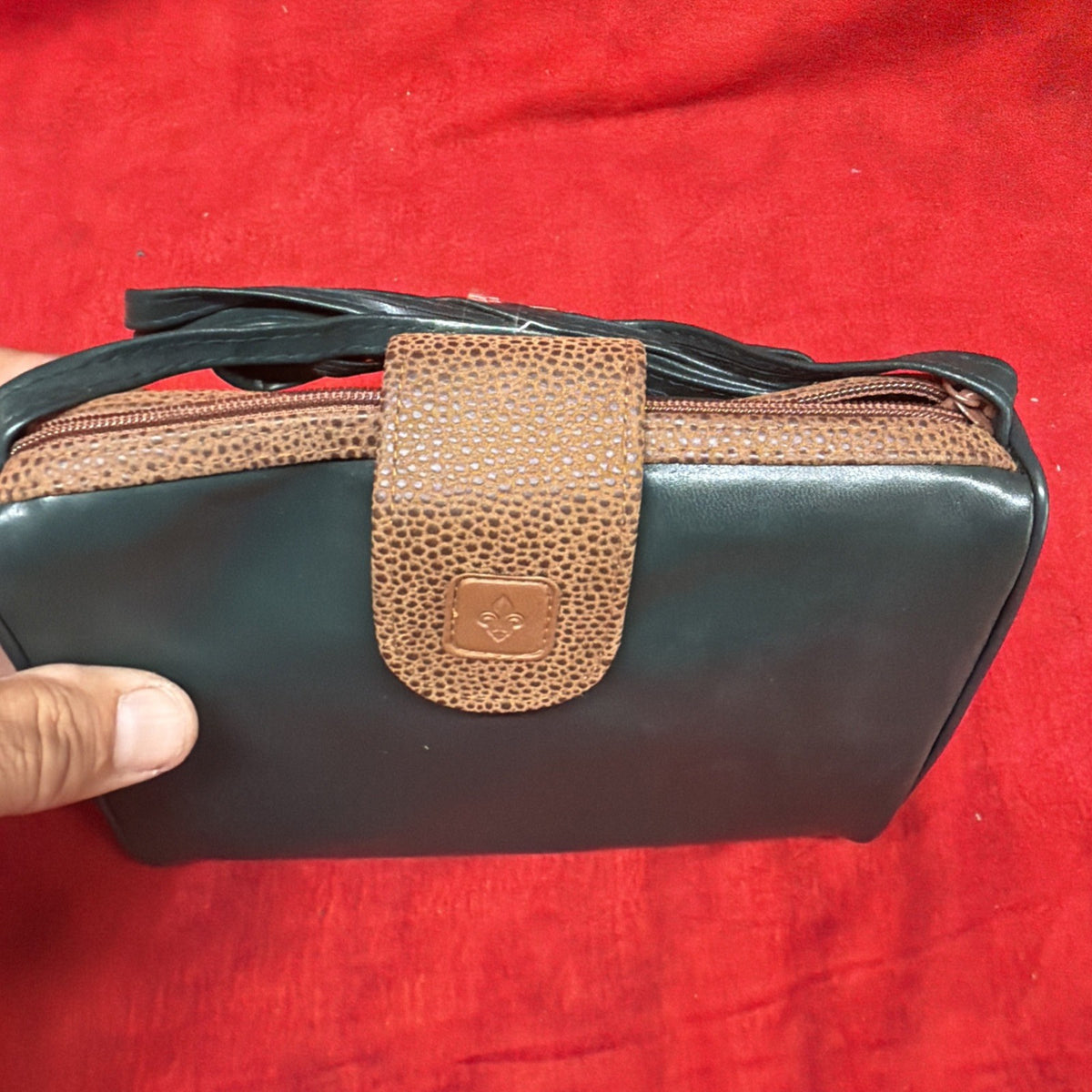 Vintage Cosmetic Zippered Bag - Sara St. James Retro Travel Organizer