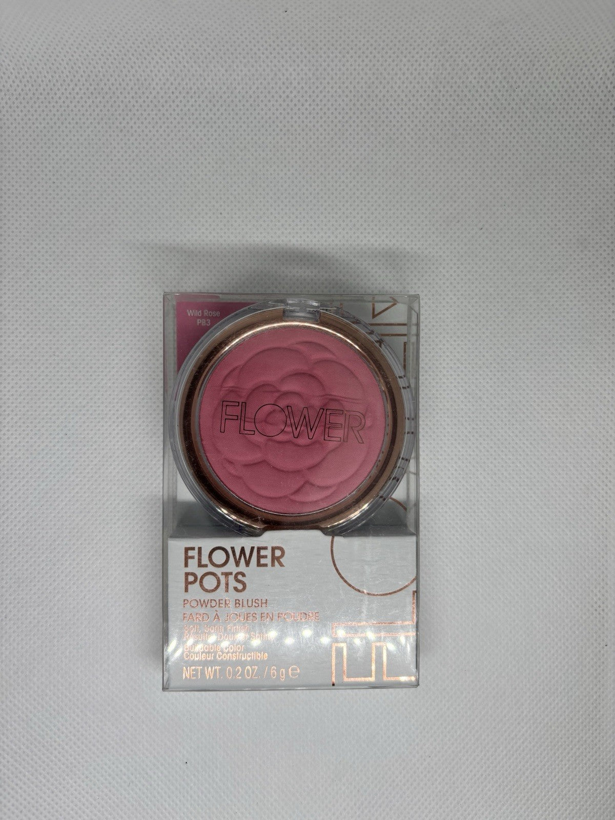 Flower Pots Powder Blush Pressed Powder Satin Buildable 0.2oz