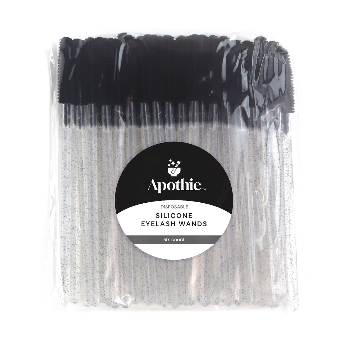 Disposable Silicone Mascara Wands - Hygienic Eyelash & Eyebrow Applicators, 50 or 100 Pieces