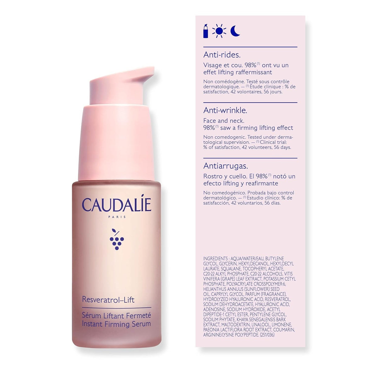 Facial Firming Serum with Resveratrol & Hyaluronic Acid - 30ml