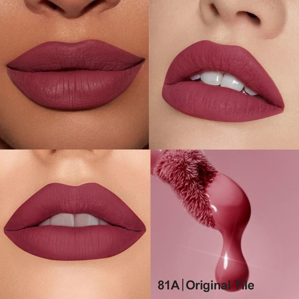 Long-Lasting Waterproof Matte Lip Stain - Nude Rosewood Shade