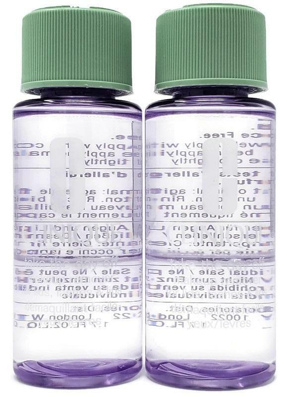 Travel Size Eye Makeup Remover Set - 2 x 1.7 oz Waterproof & Non-Irritating