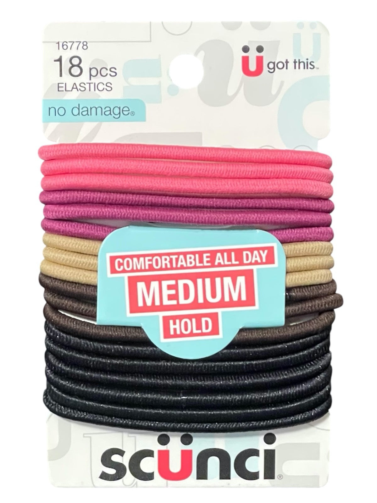 Scunci No damage Medium Hold Hairties 18 pack