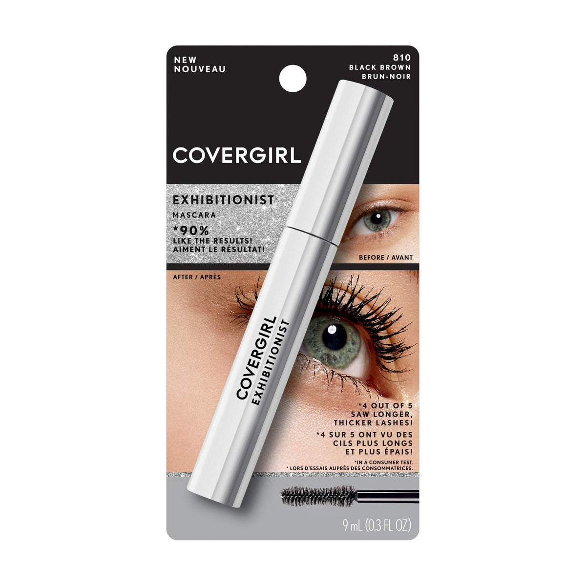 Volumizing Black Brown Mascara - Long, Defined Lashes, Smudge-Free