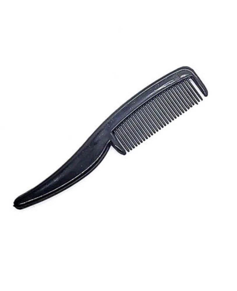 Mini Travel Beard Comb Set - 3 Inch Plastic Mustache & Facial Hairbrushes