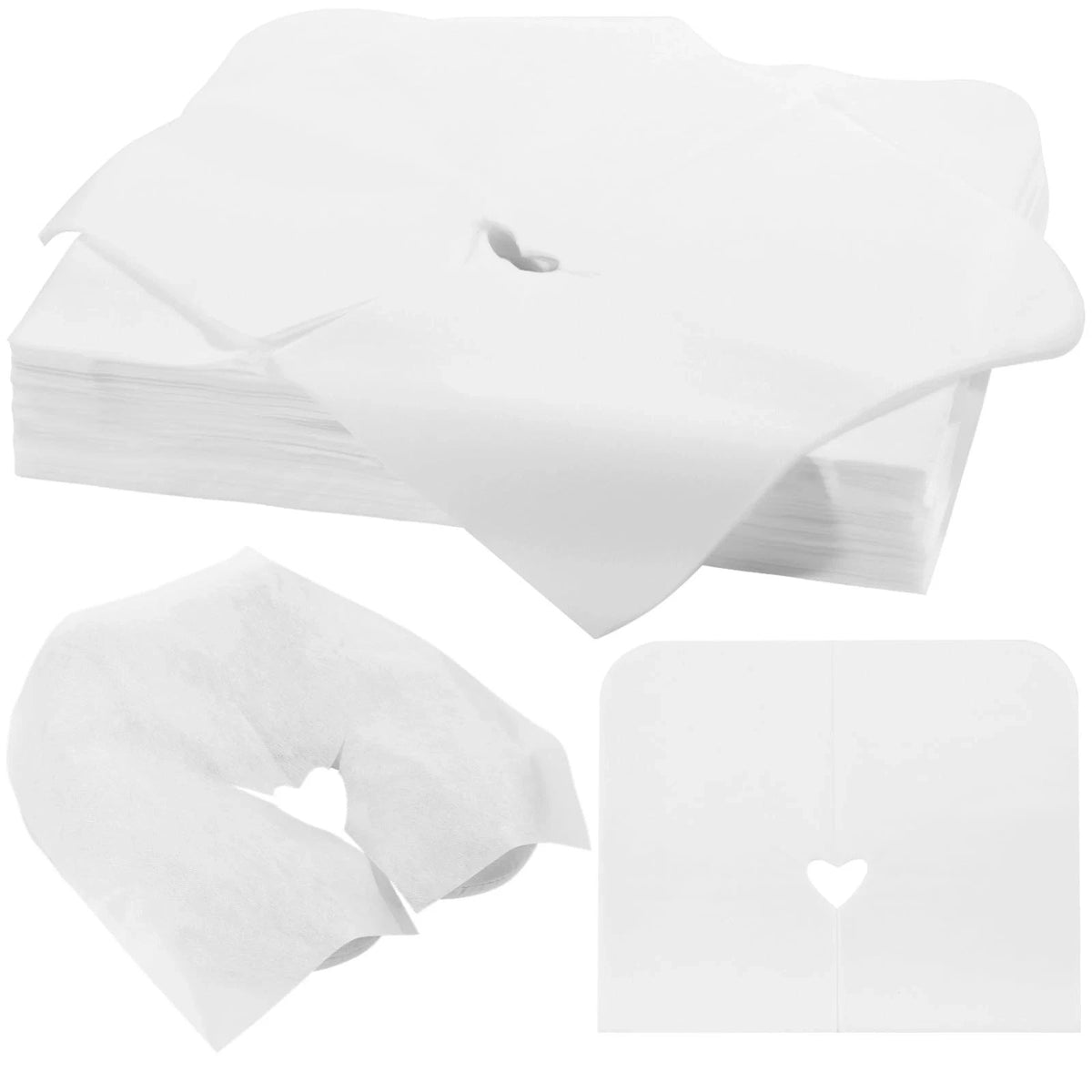 Disposable Face Cradle Covers - 500 Pack for Massage & Spa Hygiene