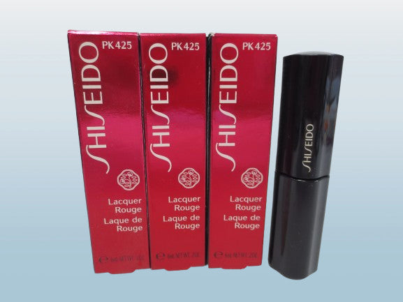 Shiseido Lacquer Rouge Lipstick Set PK425 - 3 Pack, 0.2 oz Each