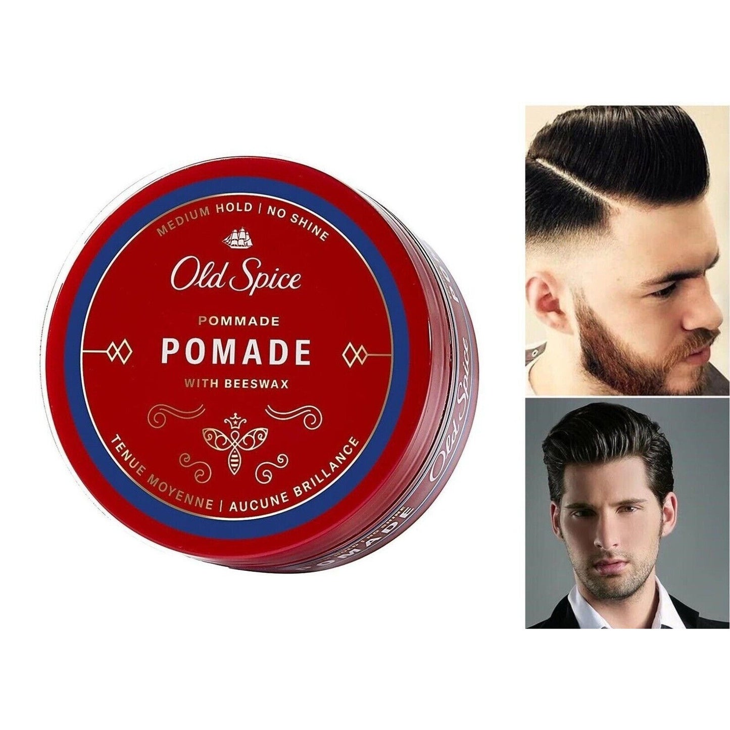 Men's Hair Styling Wax Cream with Frizz Control & Hydration