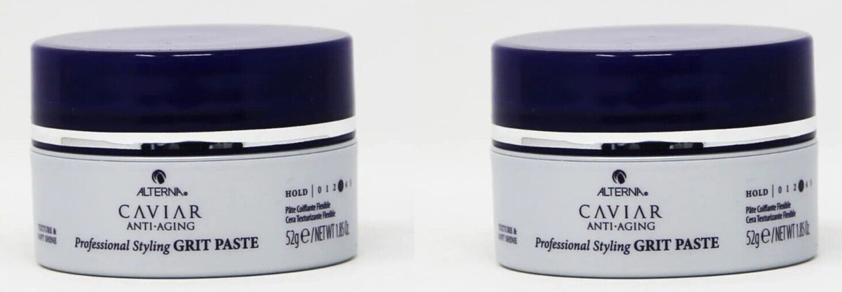 Hair Styling Paste Medium Hold with Shine for All Hair Types - 1.85oz 2 Pack
