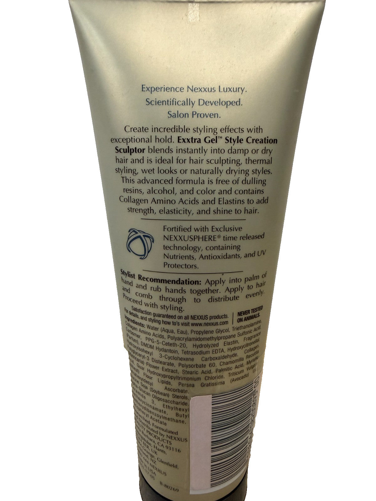 Nexxus Exxtra Gel Hair Styling Gel 8.5 Fl Oz - Discontinued, Rare