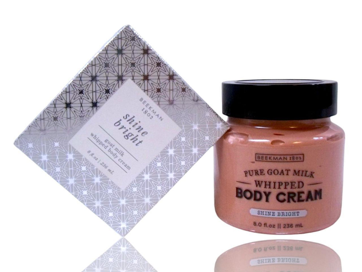 Beekman 1802 "Shine Bright" Goat Milk Whipped Body Cream Lotion 8 oz.