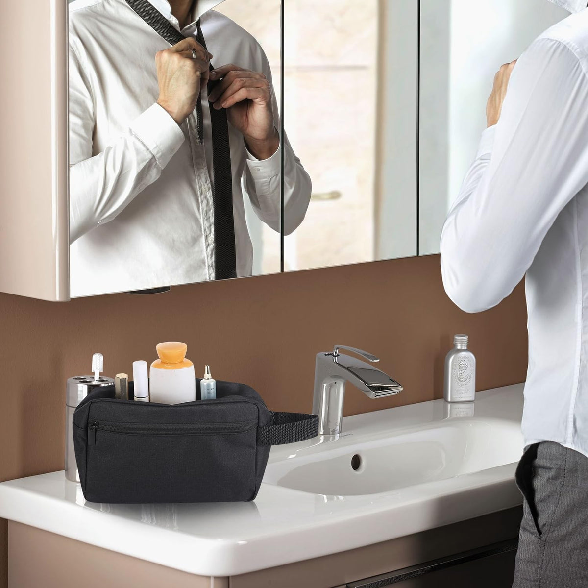 Large Waterproof Travel Toiletry Bag Hanging Organizer for Women & Men