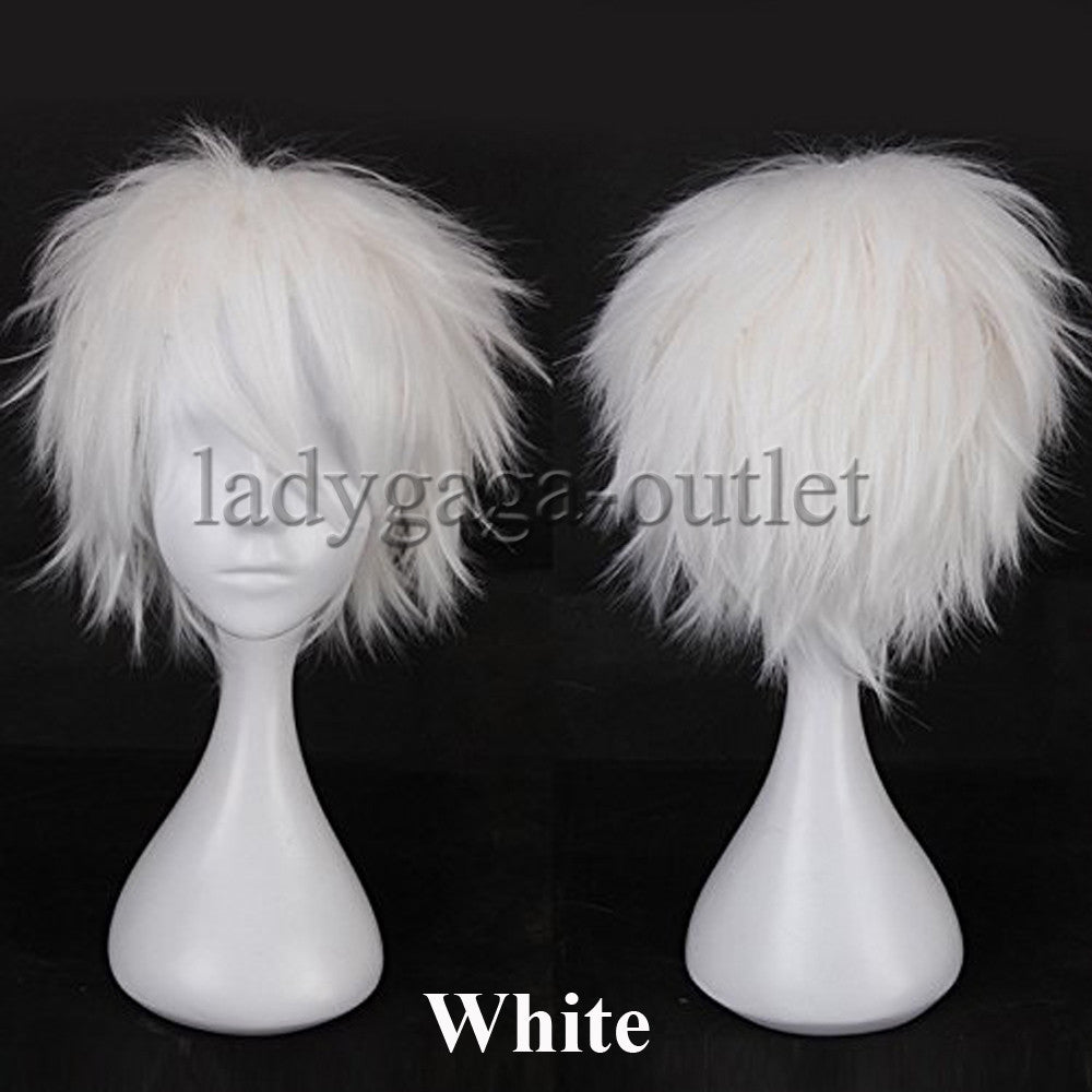 Unisex Short Pixie Wig for Cosplay and Costume Parties - Synthetic Hair