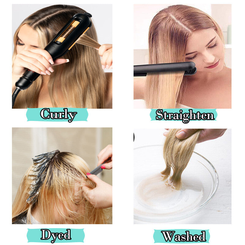 Clip-In Human Hair Extensions Thick & Full Head - Straight or Wavy