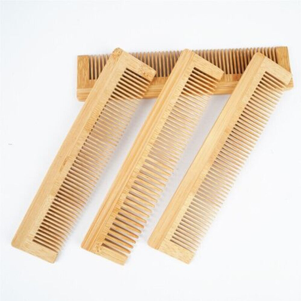 10PCS Wooden Hair Comb Set - Fine Tooth Detangling & Styling Combs