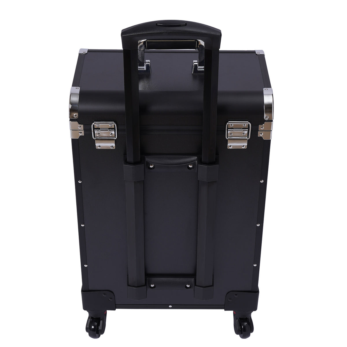 Professional Rolling Makeup Train Case with Multi-Layer Storage Organizer
