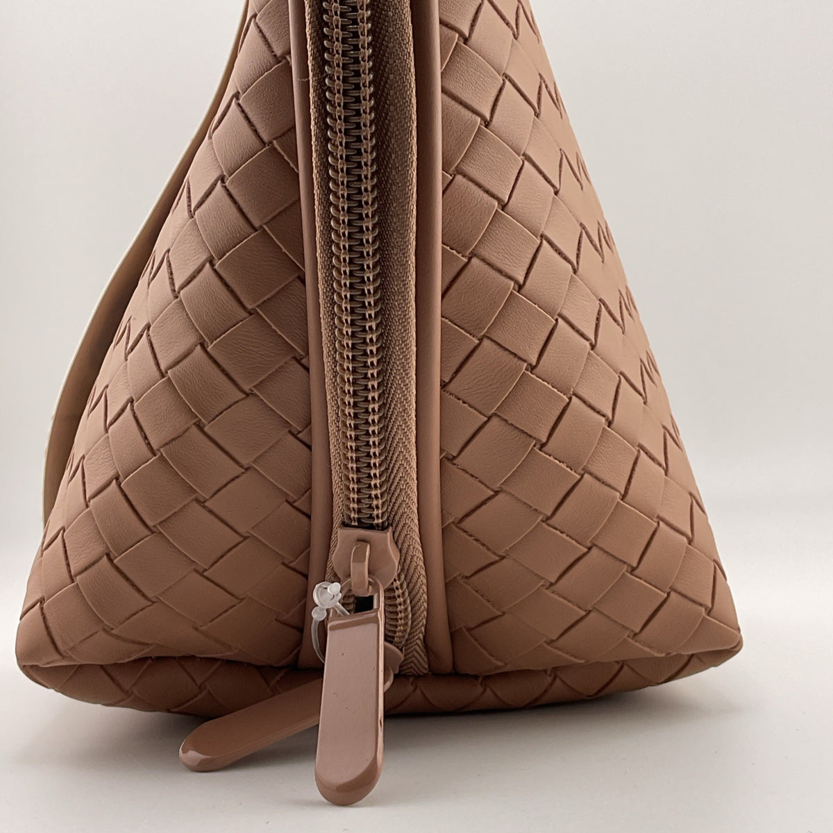 Mocha Woven 2-Piece Cosmetic Bag Set - Travel & Makeup Storage