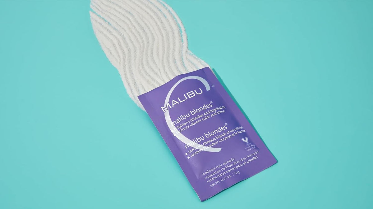 Malibu C Blondes Wellness Hair Remedy 5 Pack - Brightens & Removes Brass