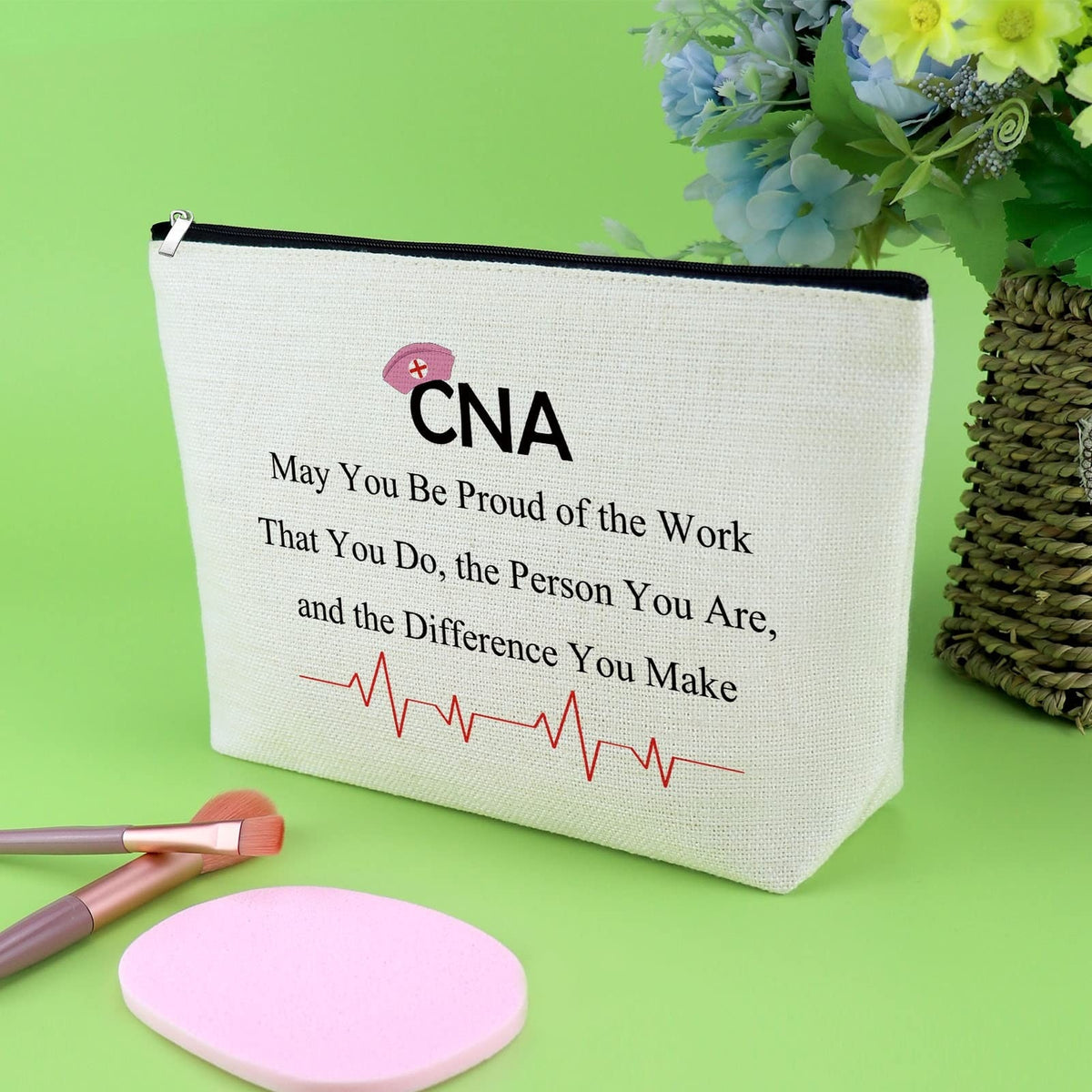 Nursing Assistant Makeup Bag - CNA Appreciation Gift for Women
