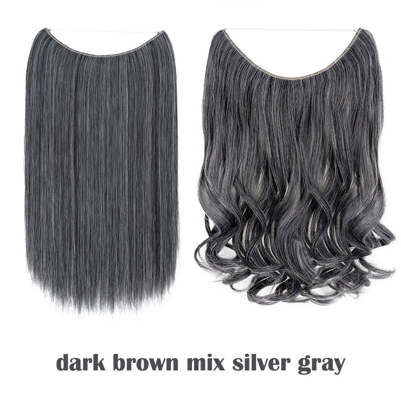 Hair Extensions with Elastic Band & Miracle Ring - Thick, Real Hair
