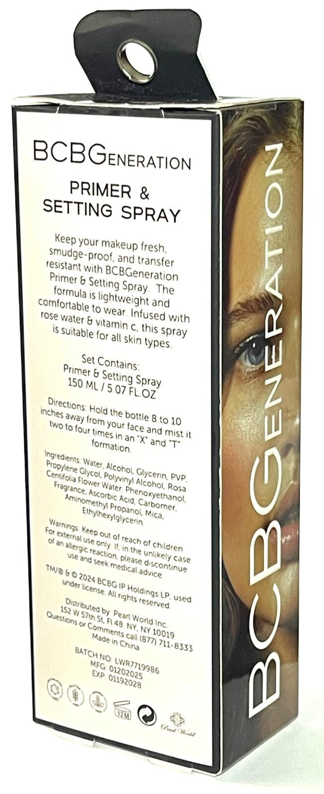 Ultra Glow Primer & Setting Spray with Rose Water & Vitamin C - Hydrating Makeup Base