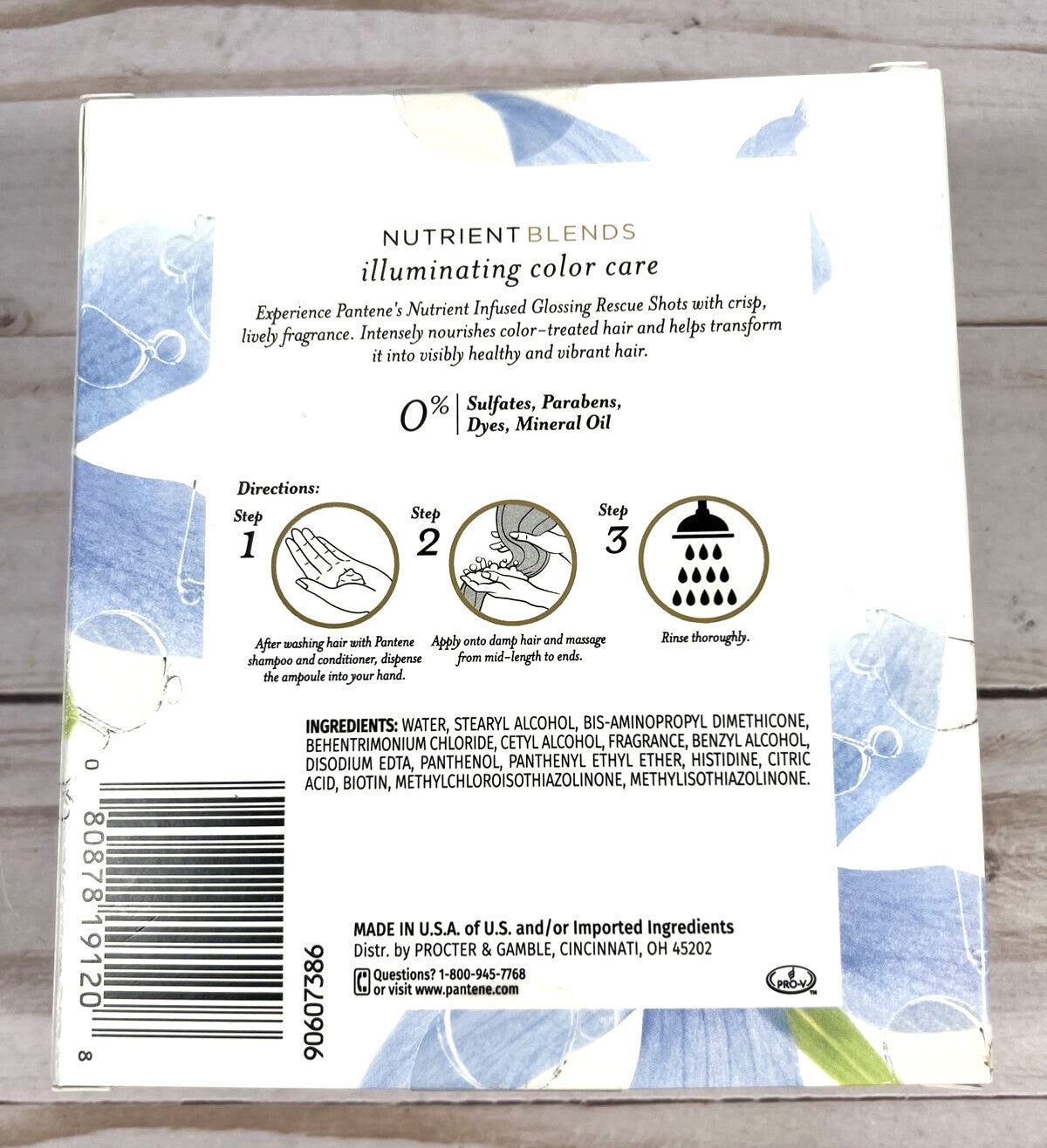 Pantene Illuminating Color Care Glossing Rescue Shots with Biotin - Damage Repair