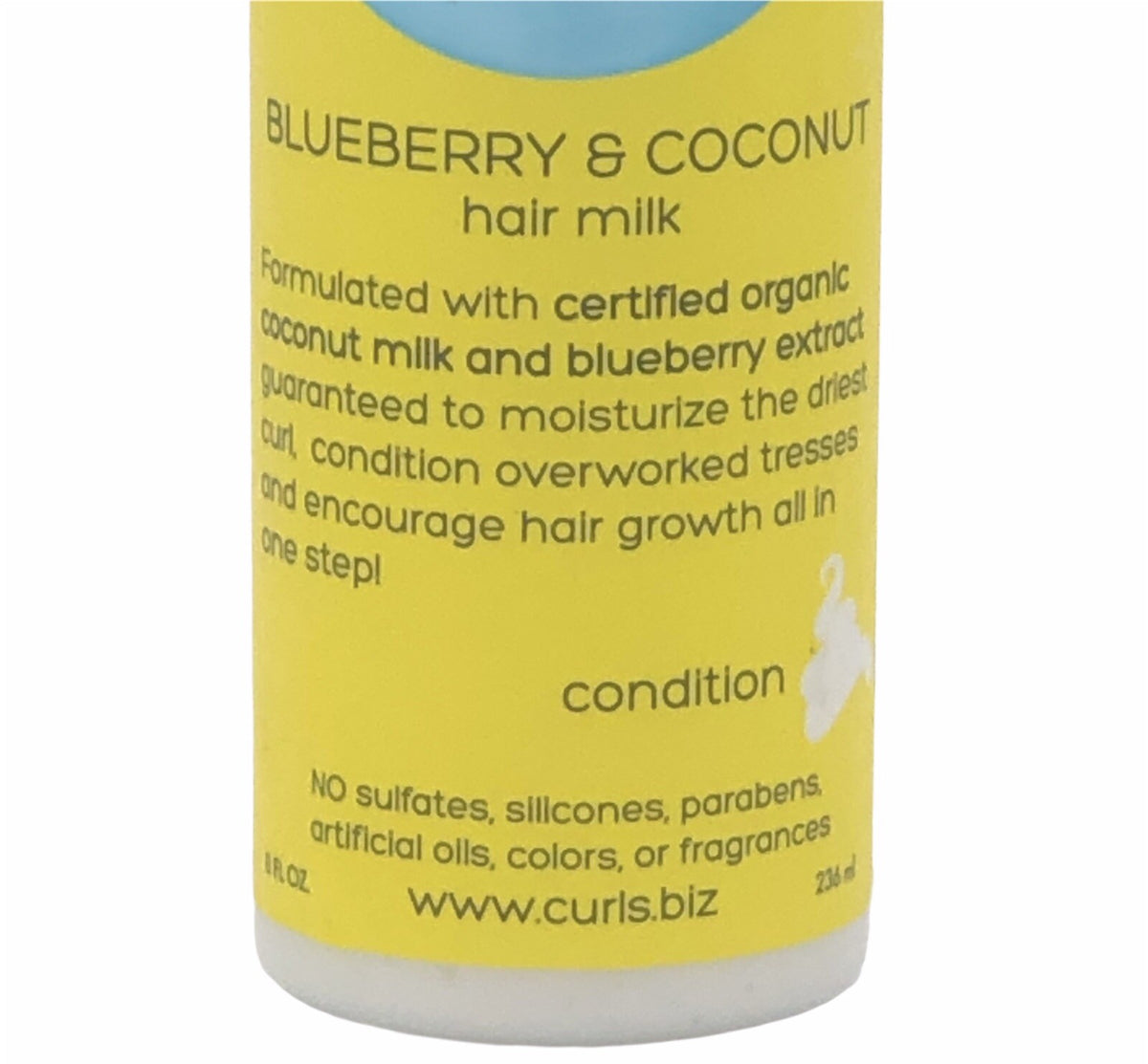 3 Pack Blueberry & Coconut Leave-In Hair Conditioner for Curly & Kinky Hair 8 oz