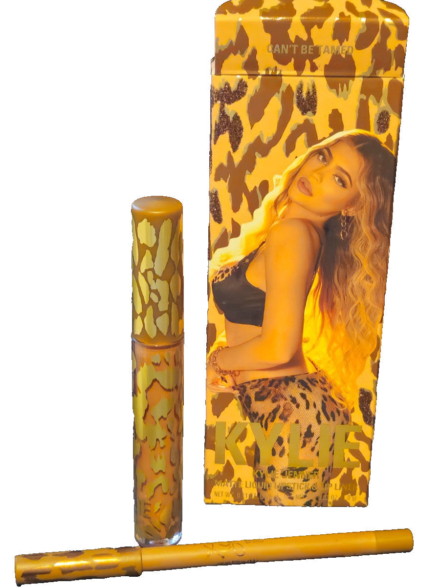 Kylie Jenner Matte Lipstick & Lipliner Set - Can't Be Tamed Leopard Collection