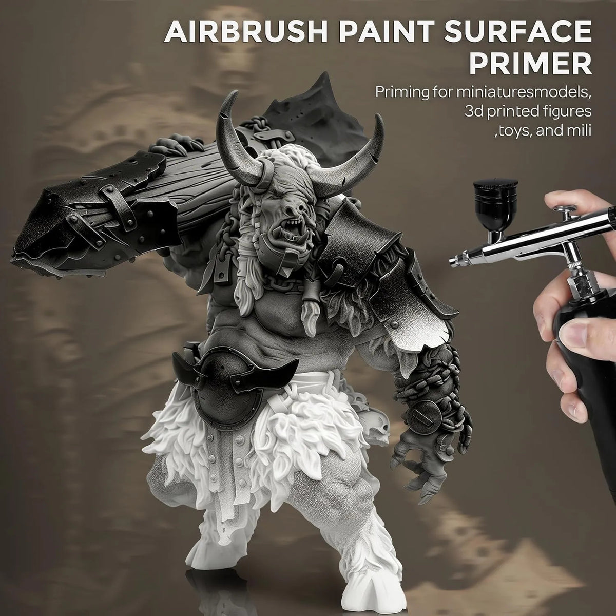 Acrylic Airbrush Primer for Models and Miniatures - Matte Finish, 8.4oz