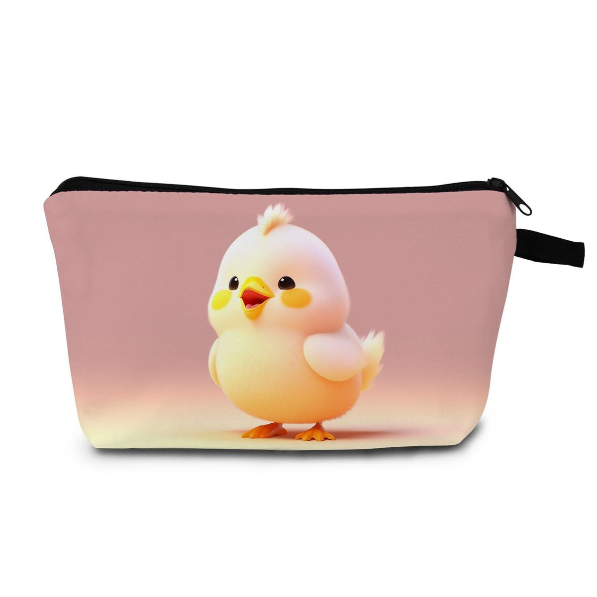 Cute Chick Print Makeup Bag for Women Travel Storage Gift
