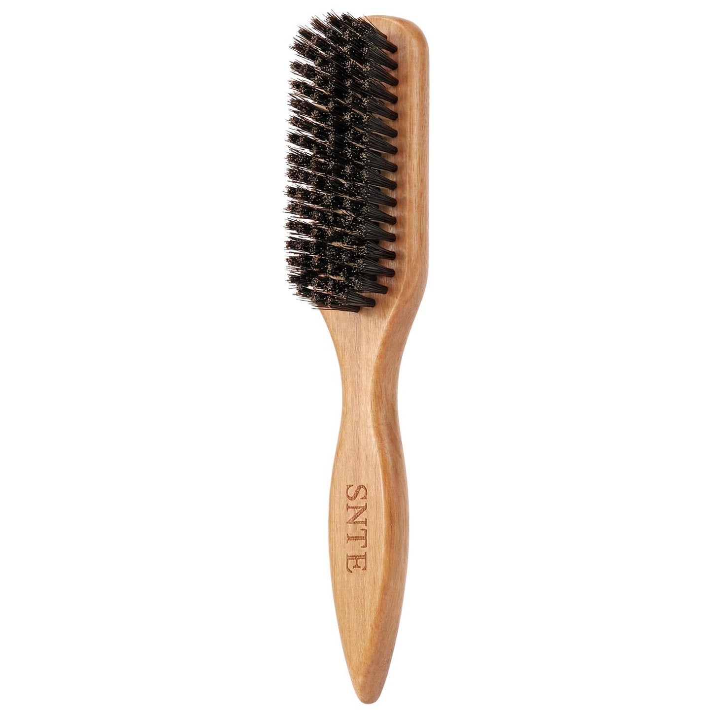 Boar Bristle Hair Brush for Slick Back Styling - Natural Shine & Flyaway Control
