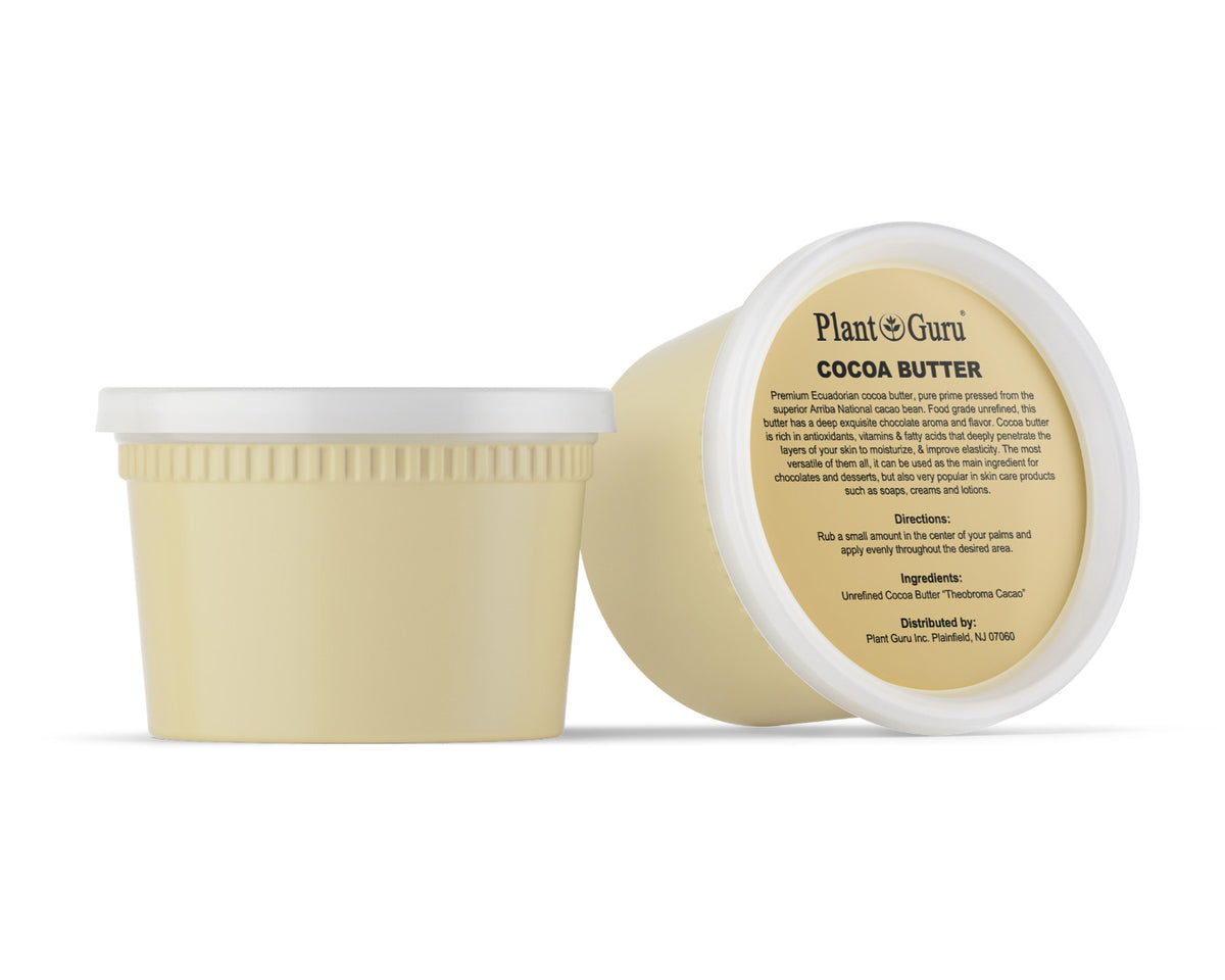 Pure Organic Unsalted Cocoa Butter - Food Grade, Raw, Unrefined, Ecuador Origin