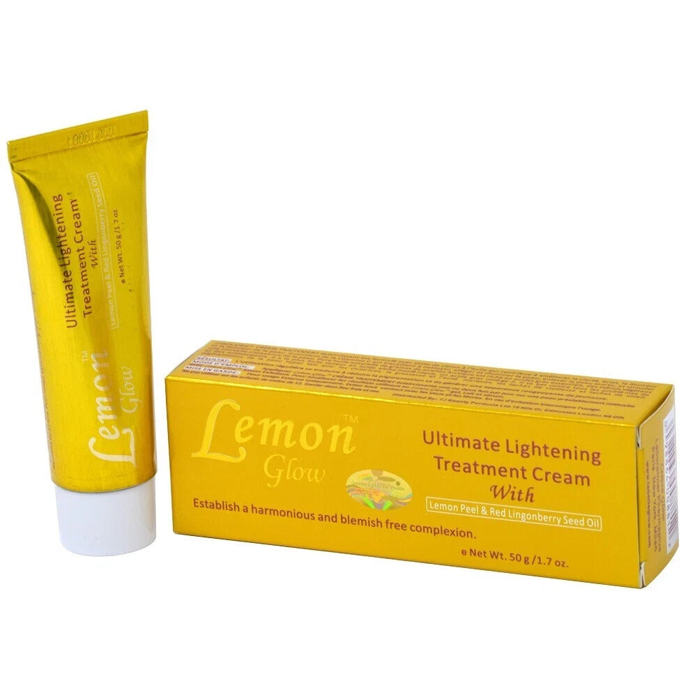 Lemon Glow Skin Brightening Treatment Cream with Lemon Peel & Lingonberry Oil - 1.7 oz