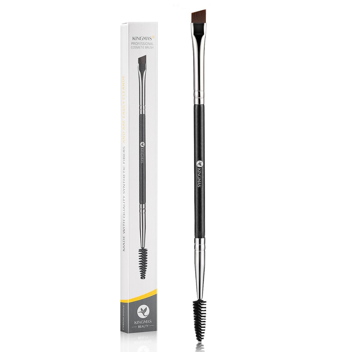 Double-Ended Eyebrow Brush for Precise Makeup Application