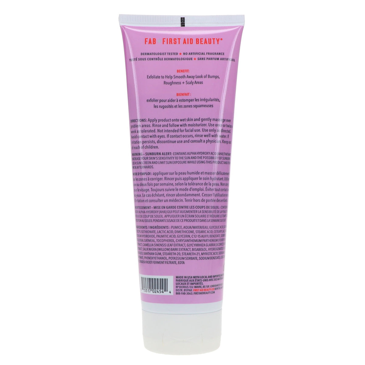 First Aid Beauty KP Bump Eraser Body Scrub with 10% AHA 8 oz