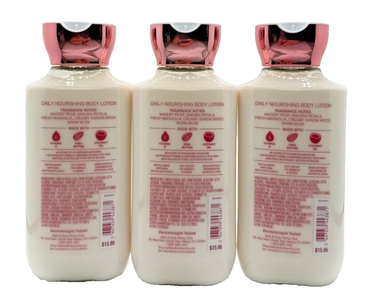 Cherry Blossom Body Lotion 8 oz - 3 Pack
