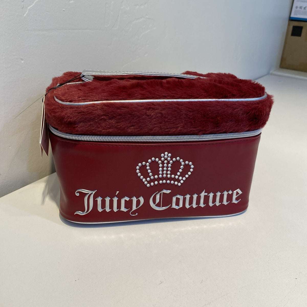 Travel Cosmetics Bag for Women - Red Makeup & Toiletry Organizer