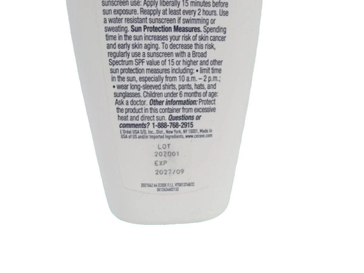 CERAVE AM FACIAL MOISTURIZING LOTION SPF30 W/ SUNSCREEN 3 OZ EXP: